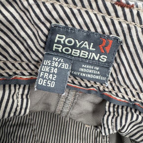 Royal Robbins Pants Mens 34x30 (34x29 ACTUAL) Khaki Green Hiking Chino Gorpcore - Picture 5 of 8